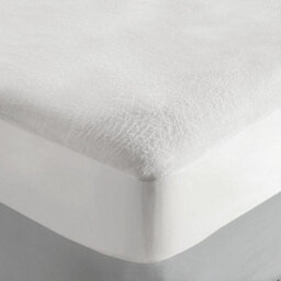 Bamboo Terry Waterproof Mattress Protector - Antibacterial Hypoallergenic Odour Resistant Bed Cover - Size Single, 90 X 190Cm