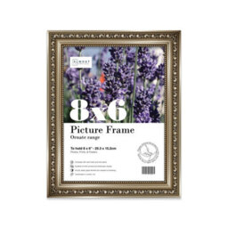 8X6 Gunmetal  Ornate Picture Frame (15.2 X 20.3Cm) Poster, Photo, Artwork, Gallery Wall Or Print - thumbnail 1