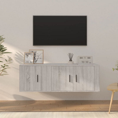 Berkfield 2 Piece Tv Cabinet Set Grey Sonoma Engineered Wood - image 1