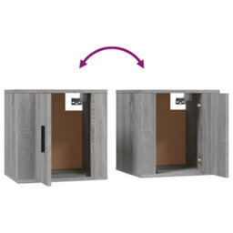 Berkfield 2 Piece Tv Cabinet Set Grey Sonoma Engineered Wood - thumbnail 7