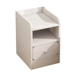 1Drawer Small Bedside Table Cabinet W/ Storage Drawer Sofa Side Lamp Table - thumbnail 5