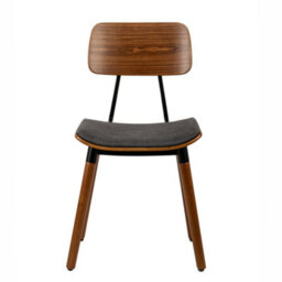 Nordlys Set Of 2 Black Wood And Faux Leather Dining Chairs Modern Design Style Dining Room - thumbnail 8