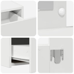 Walplus Wall Hanging Dressing Table With Led Lights White - thumbnail 8