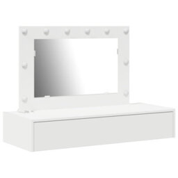 Walplus Wall Hanging Dressing Table With Led Lights White - thumbnail 2