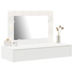 Walplus Wall Hanging Dressing Table With Led Lights White - thumbnail 3