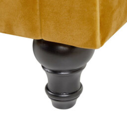 Beliani Armchair Chesterfield Velvet Gold - thumbnail 7