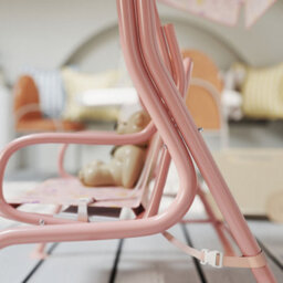 Aiyaplay Kids Garden Swing Chair, Swing Seat With Adjustable Canopy, Pink - thumbnail 9