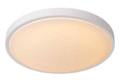 Lucide Dasher Modern Flush Ceiling Light Bathroom 41Cm - Led - 1X24W 2700K - Ip44 - Black - image 1