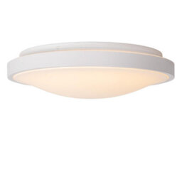 Lucide Dasher Modern Flush Ceiling Light Bathroom 41Cm - Led - 1X24W 2700K - Ip44 - Black - thumbnail 5