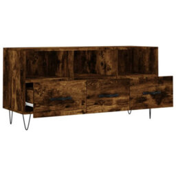 Berkfield Tv Cabinet Smoked Oak 102X36X50 Cm Engineered Wood - thumbnail 6