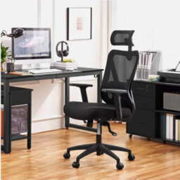 Ergonomic Office Chair Computer Desk Chair High Back Adjustable Chair Black - thumbnail 3