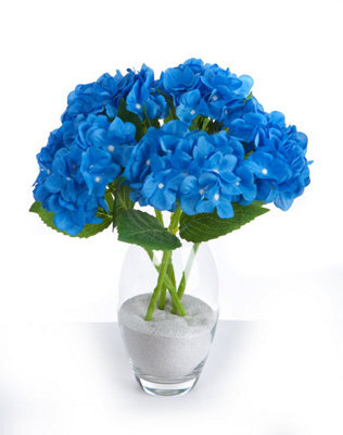 5 Best Artificial Blue Single 35Cm Hydrangea Flower Stems - image 1