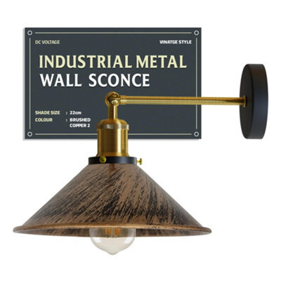 Industrial Wall Light Vintage Indoor Wall Sconce Adjustable Metal Wall Lighting - image 1