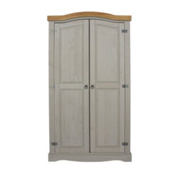 Core Products Premium Corona Grey, 2 Door Wardrobe H189.0Cm X W100.0Cm X D56.0Cm - thumbnail 2