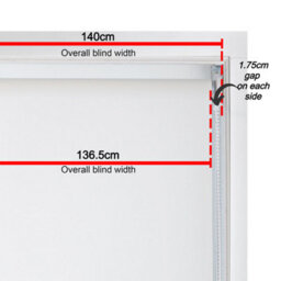 Furnished Luxury Linen Roller Blinds With Triangle Edge, Trimmable - White (W)140Cm X (L)165Cm - thumbnail 7