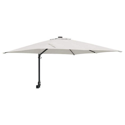 Berkfield Modern Wall-Mounted Garden Parasol Sand 247 Cm - image 1