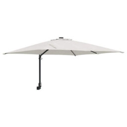 Berkfield Modern Wall-Mounted Garden Parasol Sand 247 Cm - thumbnail 1