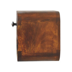 Artisan Furniture Solid Wood Extra Mini Curved Chestnut Bedside With Open Slot - thumbnail 8