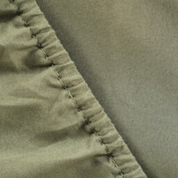 Ohs Plain Dyed Fitted Bed Sheets Non-Iron, Woodland Green - Single - thumbnail 2