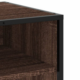 Berkfield Tv Cabinet Brown Oak 91X40X46 Cm Engineered Wood And Metal - thumbnail 7