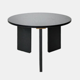 Ohs Ribbed Square Leg Side End Table Engineered Wood Home Décor - Black - thumbnail 3