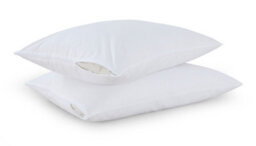 ARLinens Pillow Protectors 100% Cotton Pack Of 4 Washable Anti-Allergic Zipped Entry White Pillowcases 74Cmx48Cm. - thumbnail 3