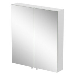 Affine Double Door Bathroom Mirror Cabinet Cupboard Stainless Steel Wall Mounted 600mm - thumbnail 6