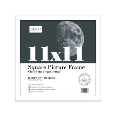 11X11 White Picture Frame (27.9 X 27.9Cm) Poster, Photo, Artwork, Gallery Wall Or Print - image 1