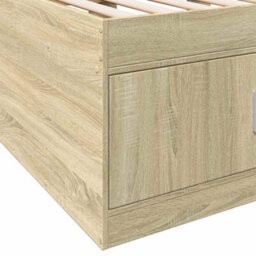 Walplus Engineered Wood Day Bed Sofa With Storage Drawers And Slatted Base For Bedroom - thumbnail 8