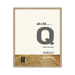 Nielsen Quadrum 40 X 50Cm Oak Wooden Picture Frame With Float Glass And Push/turn Clips - thumbnail 1