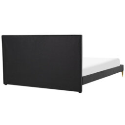 Beliani Bed Velvet Limoux 160 X 200 Cm (Eu King Size) Black - thumbnail 6