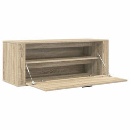 Berkfield Modern Wall Shoe Cabinet Sonoma Oak 100X35X38 Cm Engineered Wood - thumbnail 6