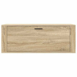 Berkfield Modern Wall Shoe Cabinet Sonoma Oak 100X35X38 Cm Engineered Wood - thumbnail 5