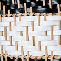 Wyld And Coco Handmade Black-And-White Rattan Pendant Lamp - Iron Frame, Boho Lighting, 29Cm Diameter X 155Cm Drop - thumbnail 9