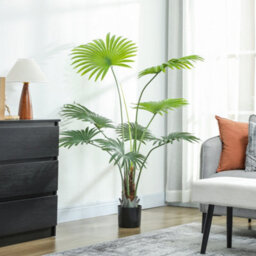 Homcom Artificial Plant With Peva Leaves And Coconut Coir For Home Office - thumbnail 7
