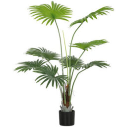 Homcom Artificial Plant With Peva Leaves And Coconut Coir For Home Office - thumbnail 2