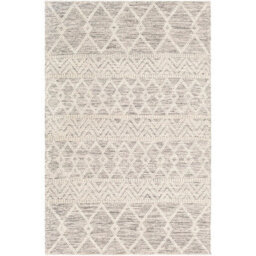 Livabliss Hygge-Hand Woven Charcoal White Wool Global Living Dining Bedroom Rug 183 X 274 Cm Easy Care, Non Shedding - thumbnail 1