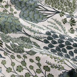 Wylder Ophelia Jacquard Floral Room Darkening Pencil Pleat Curtain Pair Thyme/mineral (W)168Cm X (D)137Cm - thumbnail 5