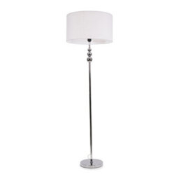 Valuelights Marissa Chrome Stacked Ball Floor Lamp With White Drum Shade - thumbnail 2