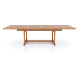 Eterna Madrid Teak Garden Outdoor Dining Table & 10 Seat Chair Set - With Cream Cushions - thumbnail 6
