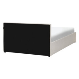 Beliani Ottoman Bed Lauresses Fabric Taupe 140 X 200 Cm (Eu Double) - thumbnail 7