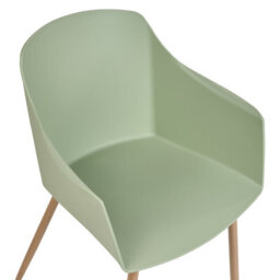 Beliani Set Of 2 Dining Chairs Fonda Ii Light Green - thumbnail 7