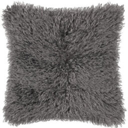 furn. Furn Rowan Faux Fur Cushion Cover, Grey, 50 X 50Cm - thumbnail 4