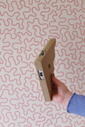 Pack Of 2 Wavy With Hole Wooden Shelf Brackets - Mdf (Moisture Resistant) - Unpainted - 186mm X 186mm X 25mm (By Trims & Co.) - thumbnail 3