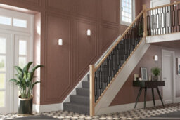 Blueprint Joinery Ltd Cambridge Black Metal Rails Oak Grooved Handrail And Base Rail Set For Metal Balusters (L) 3900mm - thumbnail 8
