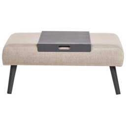 Beliani Garden Corner Sofa With Table 4 Seater Sorrivoli Left Hand Beige - thumbnail 8