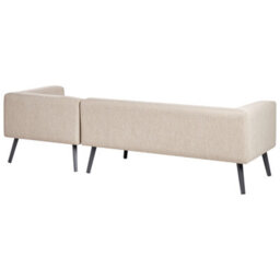 Beliani Garden Corner Sofa With Table 4 Seater Sorrivoli Left Hand Beige - thumbnail 5