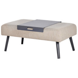 Beliani Garden Corner Sofa With Table 4 Seater Sorrivoli Left Hand Beige - thumbnail 7