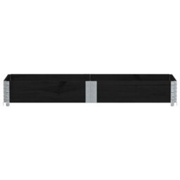 Berkfield Garden Planter Black 150X50 Cm Solid Wood Pine - thumbnail 3