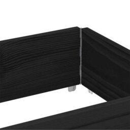 Berkfield Garden Planter Black 150X50 Cm Solid Wood Pine - thumbnail 7